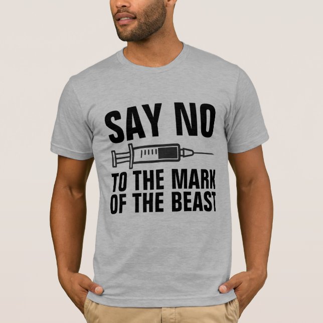 CAMISETA VAX MARK OF THE BEAST - DIGA NO T-SHIRTS (Frente)