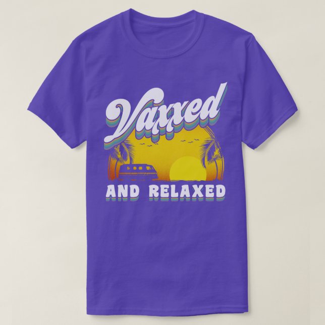 Camiseta Vaxxedo e relaxado (Frente do Design)