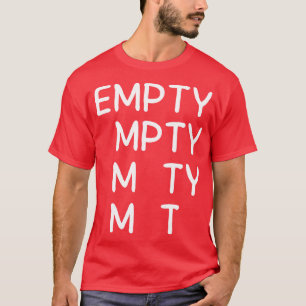 Camiseta vazio engraçado