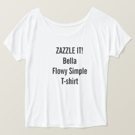 Camiseta Vazio simples do t-shirt do Bella Flowy das