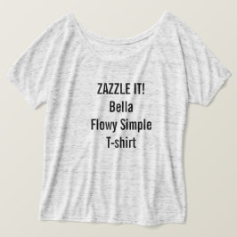 Camiseta Vazio simples do t-shirt do Bella Flowy das