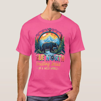 Camiseta Vbs 2025 Verdadeiro Norte Confiar em Jesus Christi