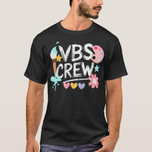 Camiseta Vbs Crew Vacing Bíblia Artes De Tintas Escolares V