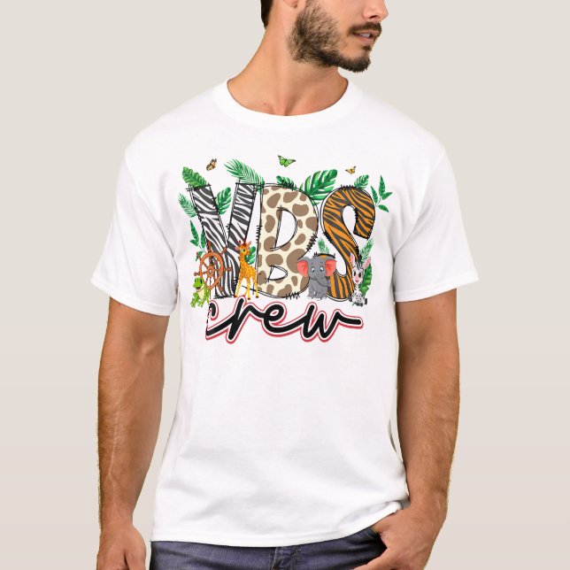 Camiseta Vbs Crew Vbs 2024 Vacation Bíblia School Jungle Ad (Frente)