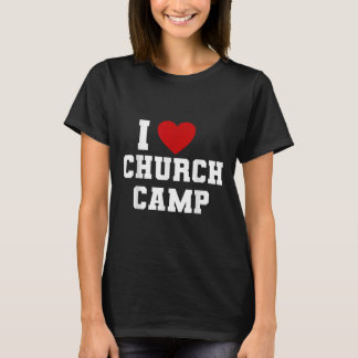 Camiseta Vbs Eu Amo Acampamento da Igreja Escola Bíblica da