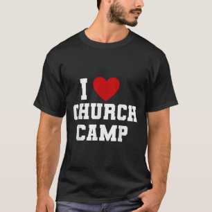 Camiseta Vbs Eu Amo Acampamento da Igreja Escola Bíblica da