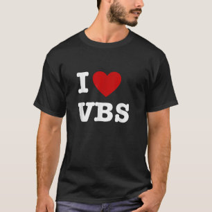 Camiseta VBS I ama Escola de Bíblias de Férias Christian VB