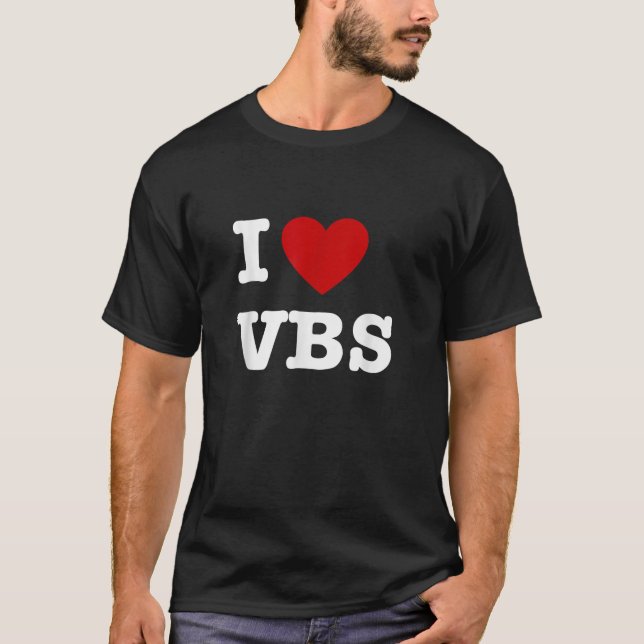 Camiseta VBS I ama Escola de Bíblias de Férias Christian VB (Frente)
