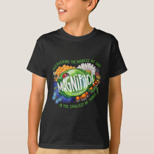 Camiseta Vbs Magnificado 2025 Descobrindo a Grandeza de Deu