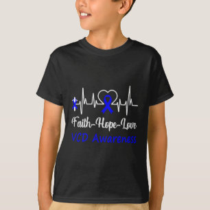 Camiseta Vcd Sensibilização Coração da Cruz Cristã Esperanç