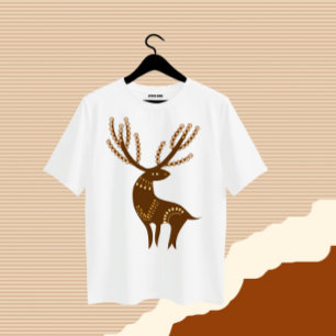 Camiseta Veado castanho