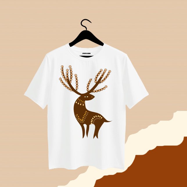 Camiseta Veado castanho (Criador carregado)