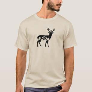 Camiseta Veado com Montanhas