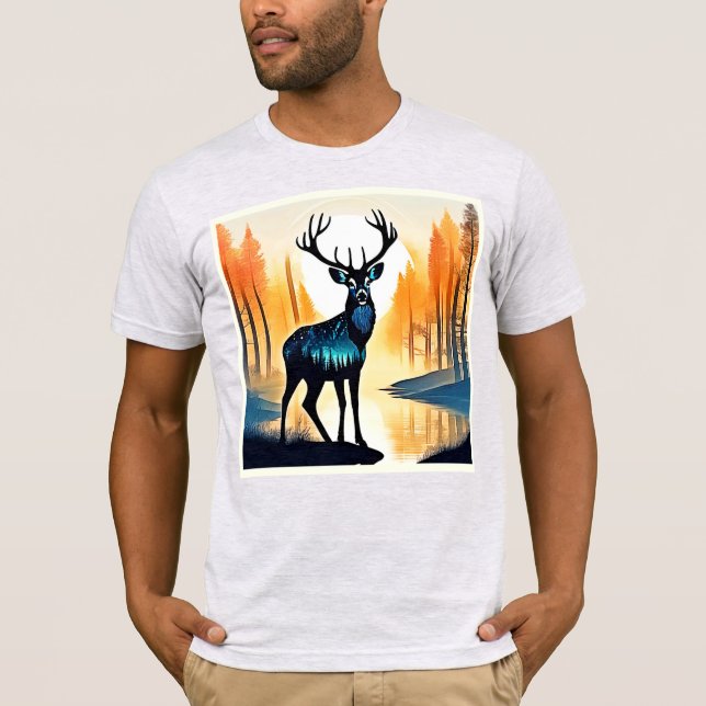 Camiseta Veado da Floresta Mística (Frente)