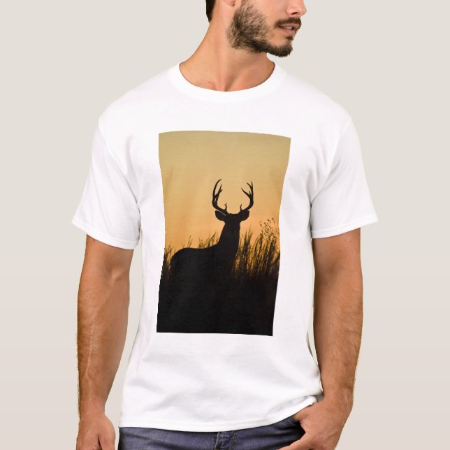Camiseta veado-de-cauda-branca Odocoileus virginianus) (Frente)