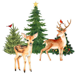 Camiseta Veado e Árvores