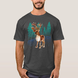 Camiseta Veado e Árvores