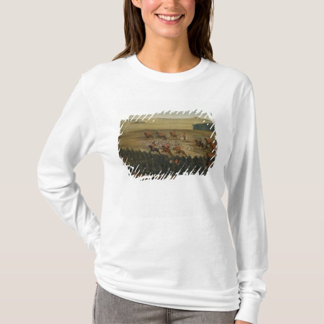 Camiseta Veado-hunting com Frederick William mim de Prússia (Frente)