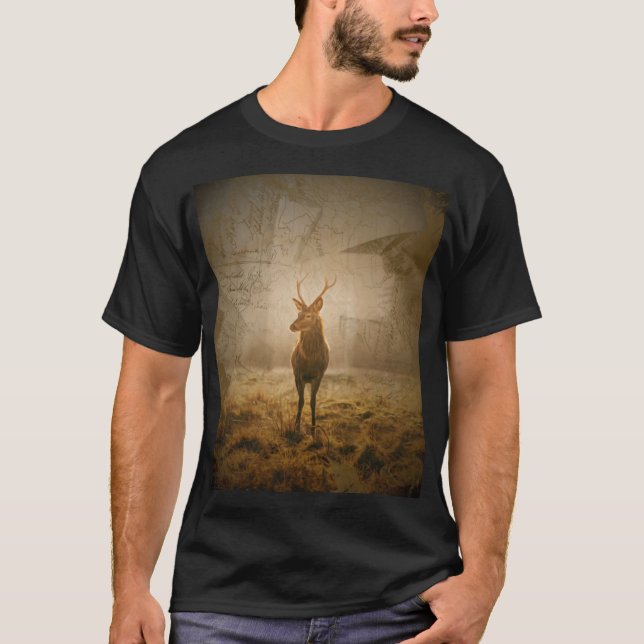 Camiseta Veado na floresta (Frente)