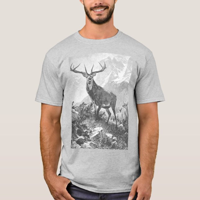 Camiseta Veado nas Montanhas Altas (Frente)