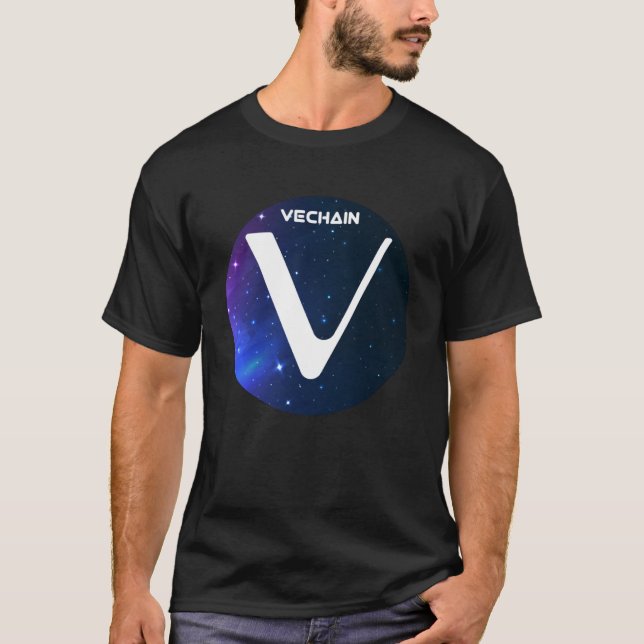 Camiseta VeChain Cryptocurrency Space Galaxy VET Crypto Moo (Frente)