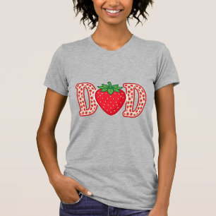 Camiseta Vector Desenho de Letra Morango Pai_1