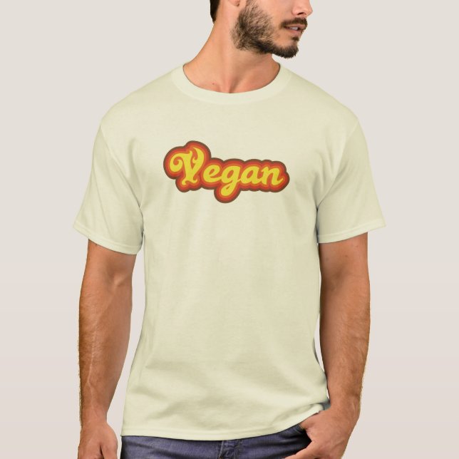 Camiseta vegan 70s (Frente)