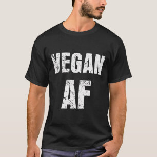 Camiseta Vegan Af Engraçado Dizendo Homens De Refrigeração