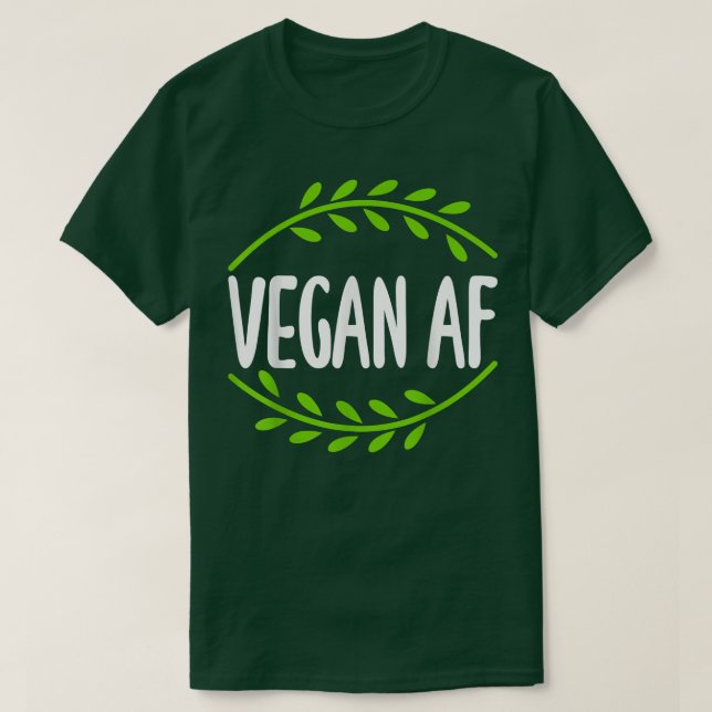 Camiseta Vegan Af Sweary Funny Graphic Design para Vegetari (Frente do Design)