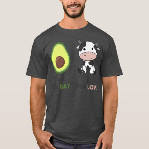 Camiseta Vegan Amante de os animais Come Vegan Avocados E V