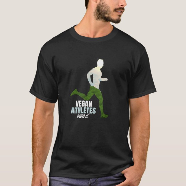 Camiseta Vegan Athletes é dono do jogador de ti (Frente)