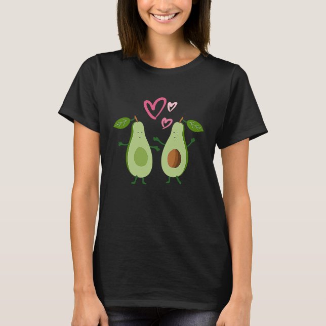 Camiseta Vegan Avocado You Are My Better Half Valentine's D (Frente)
