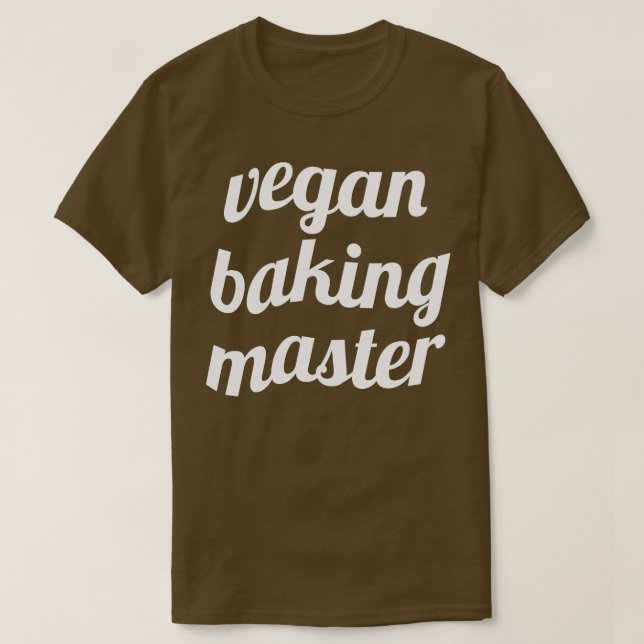 Camiseta Vegan baking master engraçado baking vegan (Frente do Design)