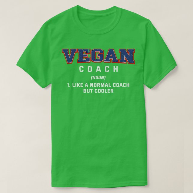 Camiseta Vegan Coach Definition Funny Plant Based Diet Humo (Frente do Design)