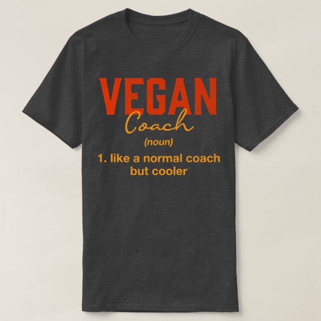 Camiseta Vegan Coach Definition Funny Plant Based Diet Humo (Frente do Design)