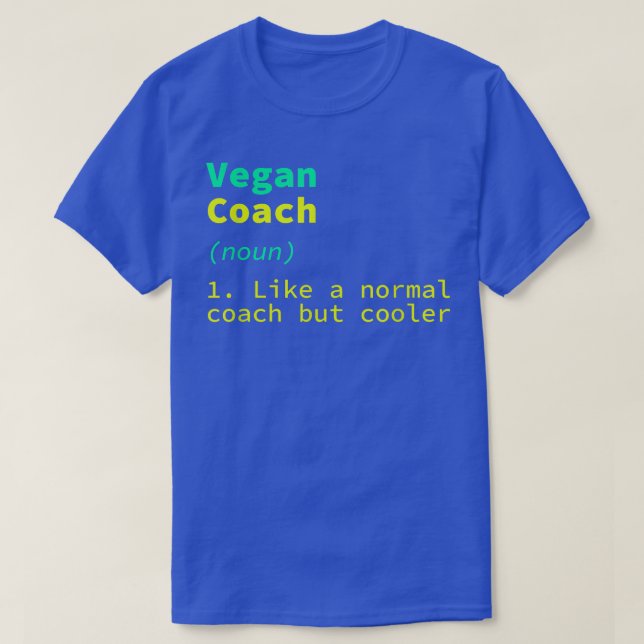 Camiseta Vegan Coach Definition Funny Plant Based Diet Humo (Frente do Design)