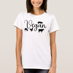 Camiseta Vegan com animais