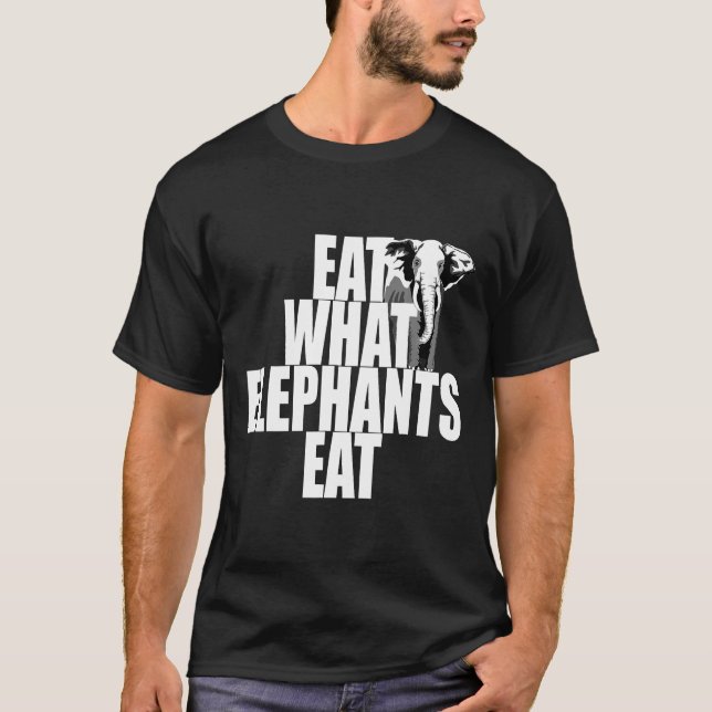 Camiseta Vegan Come What Elephants Come Vegetarian Animal L (Frente)