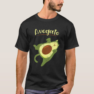 Camiseta Vegan Comida Avogato Doméstico Gato Gatinho Pet Pa