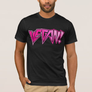Camiseta Vegan cor-de-rosa do balancim