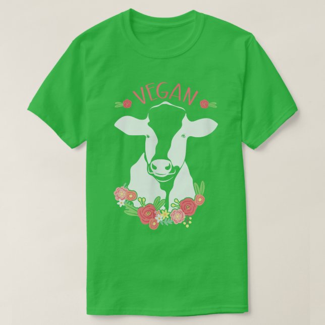 Camiseta Vegan Cow  (Frente do Design)