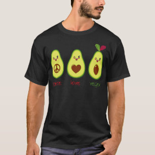 Camiseta Vegan Cute Avocado