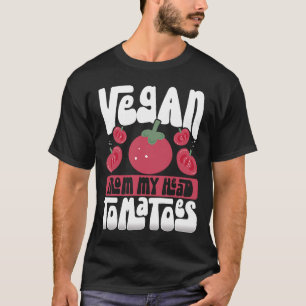 Camiseta Vegan Da Minha Cabeça Tomates Veganismo