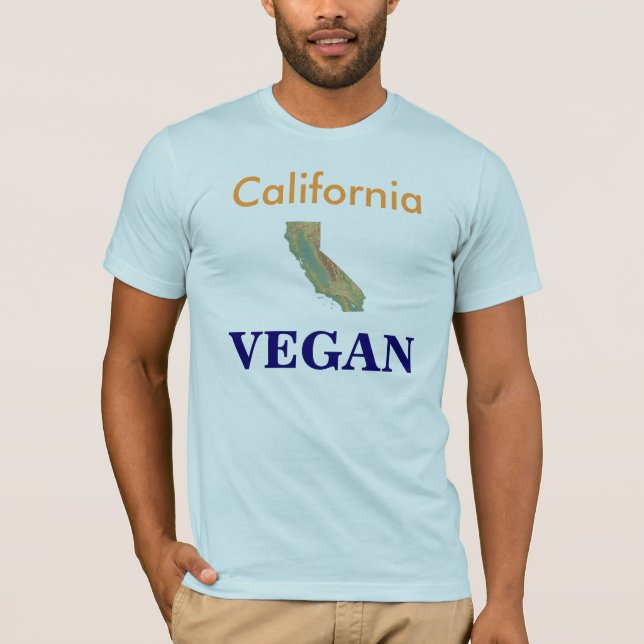 Camiseta VEGAN de Califórnia (Frente)