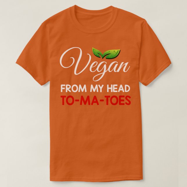 Camiseta Vegan De Meus Tomates Cabeças (Frente do Design)