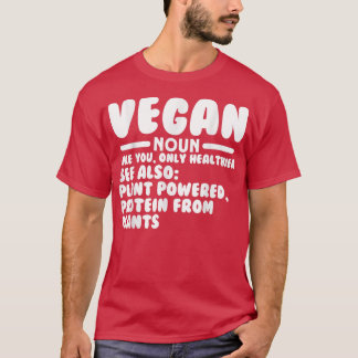 Camiseta Vegan Definition Funny Vegetarian Humor