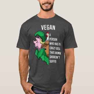 Camiseta Vegan Definition Quote Animals Shouldn't Suffer Ve