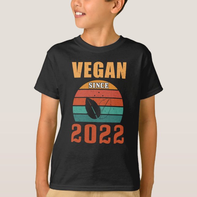 Camiseta Vegan desde 2022 Gift Vegan (Frente)