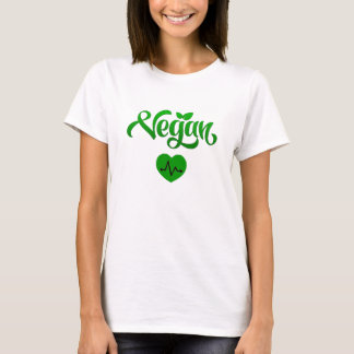 Camiseta Vegan Diet Coração Saudável Ecológico Pre