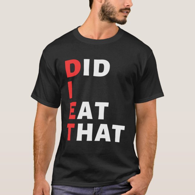 Camiseta Vegan Diet Eu Comi Isso (Frente)